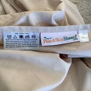 PeachSkin Sheets Full Size Sheet Flat Only Tan Almond Color
